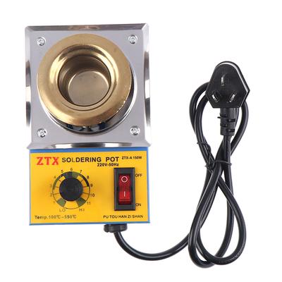 100-550 DegreeC Solder Pot Soldering Desoldering Bath Stainless Steel Plate