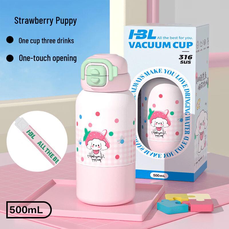 

316 Stainless Steel Dual-Drink Thermos with Carry Rope
