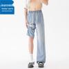 Jeanswest Men's Summer Loose Tencel Straight Jeans