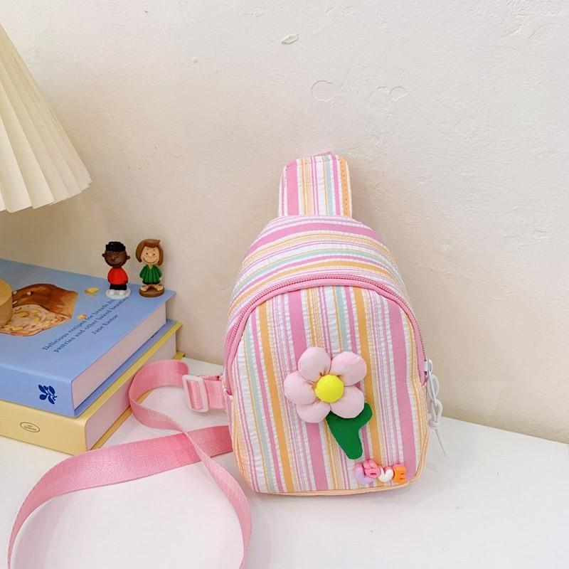Trendy Kids Chest Bag Stylish Floral Design For Boys And Girls Lightweight Versatile Pouch
