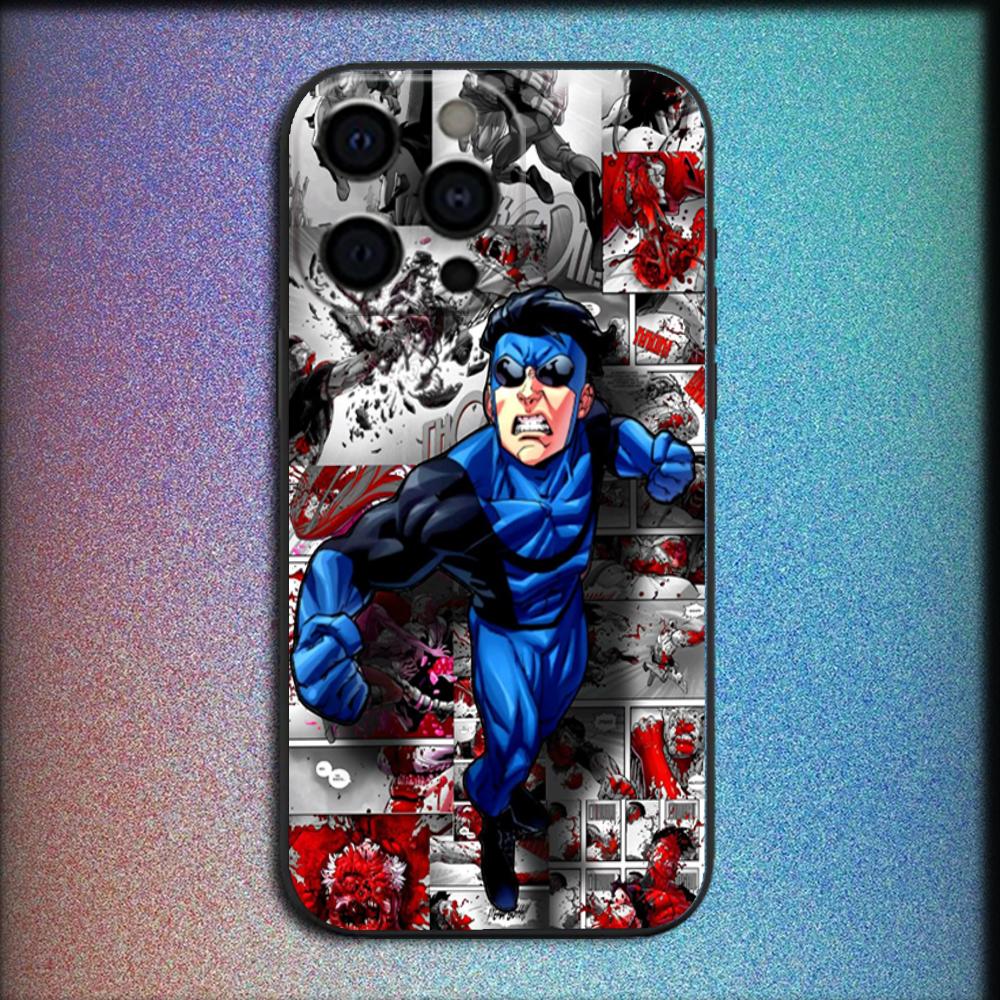 Anime TV I-Invincible Phone Case For iPhone 16,15,14,13,12,11,Pro,X,XS,Max,XR,Plus,Mini Soft Black Cover iPhone13mini
