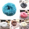 Fashion Soft Faux Fur Scrunchie Elastic Solid Hair Rope Ponytail Tail Hold Hair Band