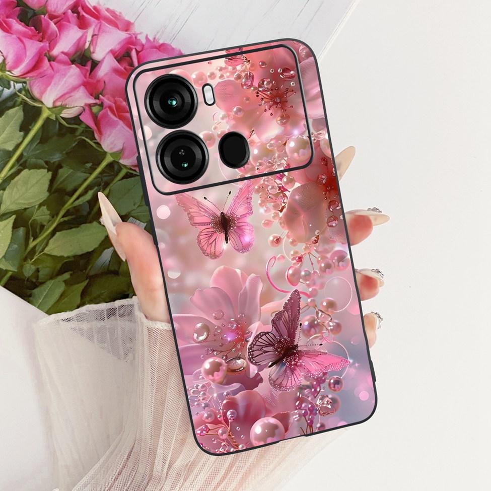 Coque Pour ITEL P40 Housse P662L Silicone Chat Mignon Mode Drôle Peinte Funda Pour P40 ITEL P 40 Coque de Téléphone