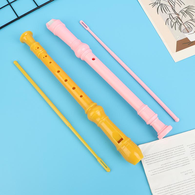 1Pc 8 Holes Plastic Recorder Long Flute Woodwind Instrument Colorful Kids Gift Flute For Clarinet Beginner Flute Woodwind