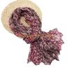 49MD Fashion Crinkled Scarf Stylish Layering Neckwear Polyester Long Scarf For Women
