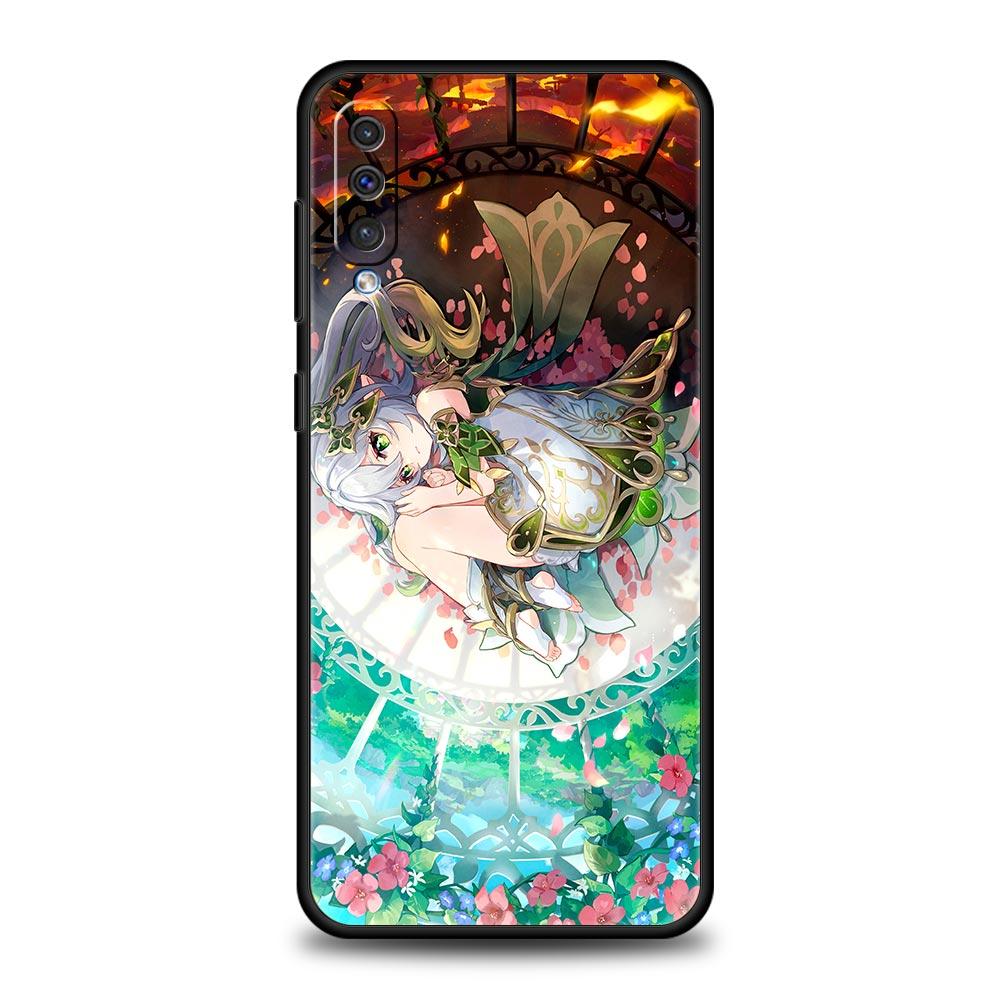 Etui na telefon Genshin Impact landscape do Samsung A54 A52 A14 A50 A70 A10 A30 A40 A20S A20E A02S A12 A22 A34 A42 A32 5G A04s