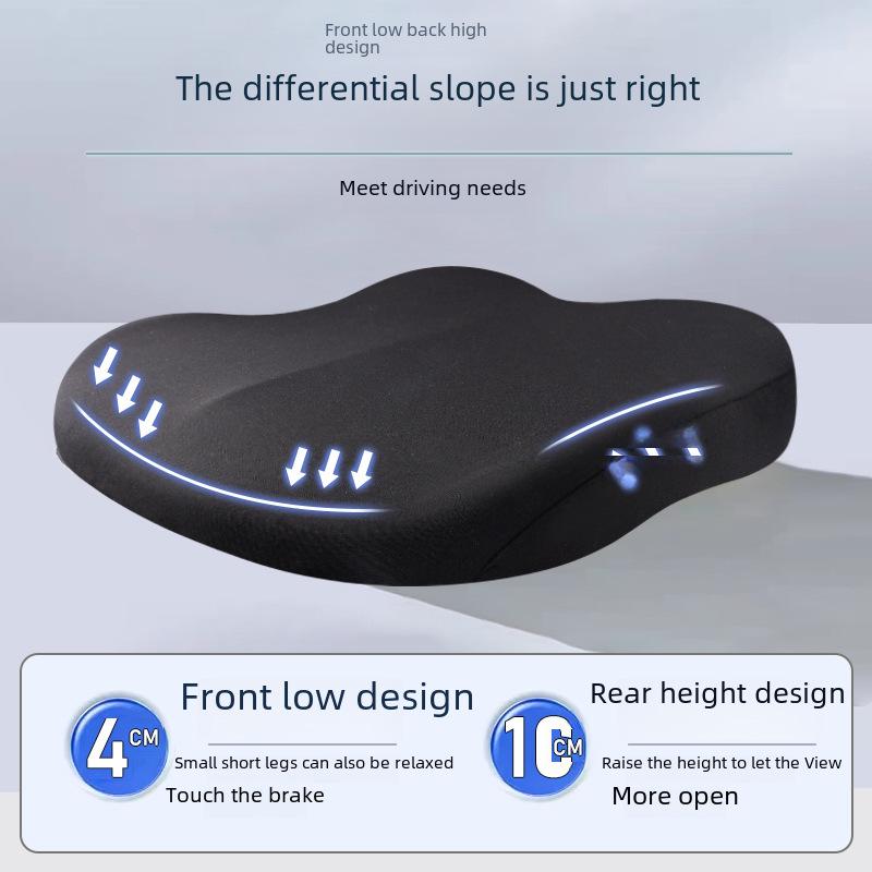 Universal Car Booster Seat Cushion for Long Sitting - Single Piece for Driver, Men & Women.