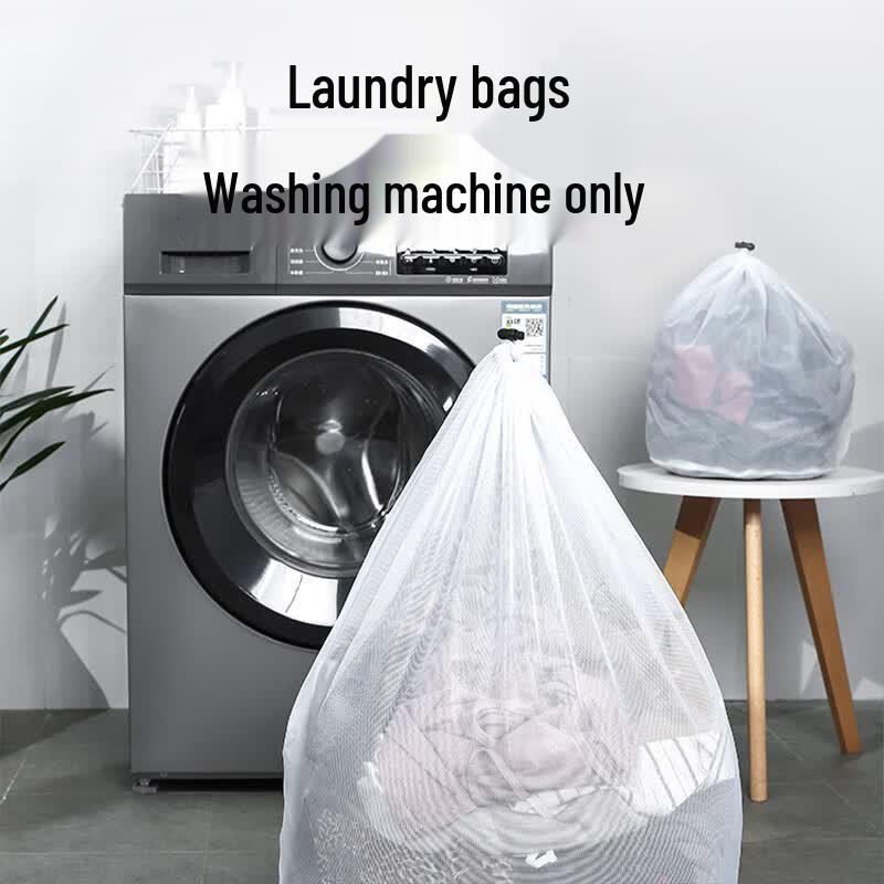 Large Drawstring Mesh Laundry Bags