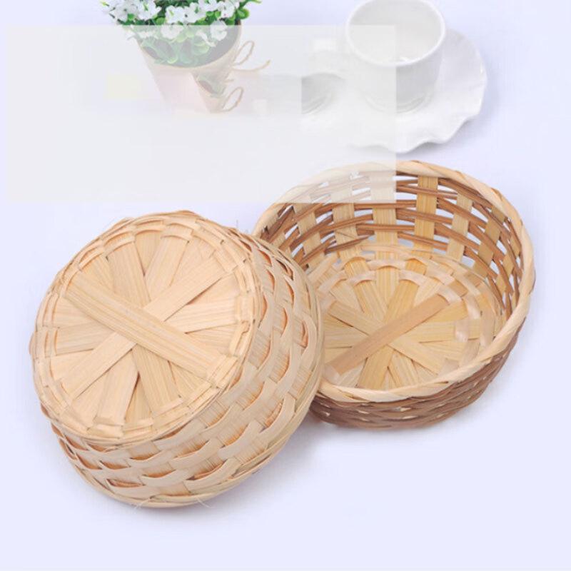 Handmade Bamboo Woven Storage Basket Set