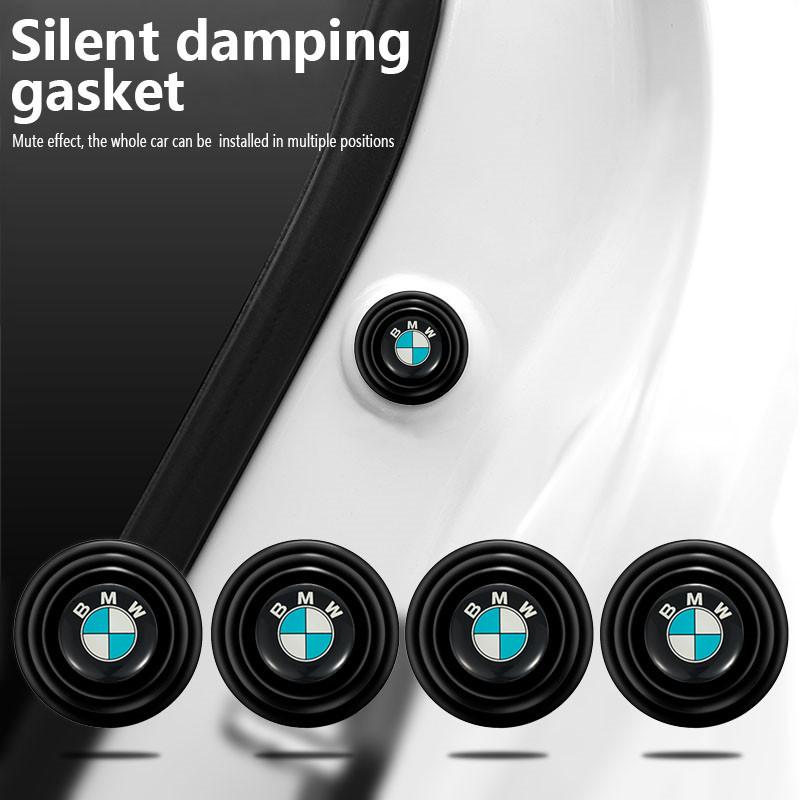 AXNX2 Universal Car Door Silicone Shock Stickers Soundproof Buffer Pier Anti-Vibration Auto Door Pads For BMW X1 X3 X5 E36 E39 E46 E60