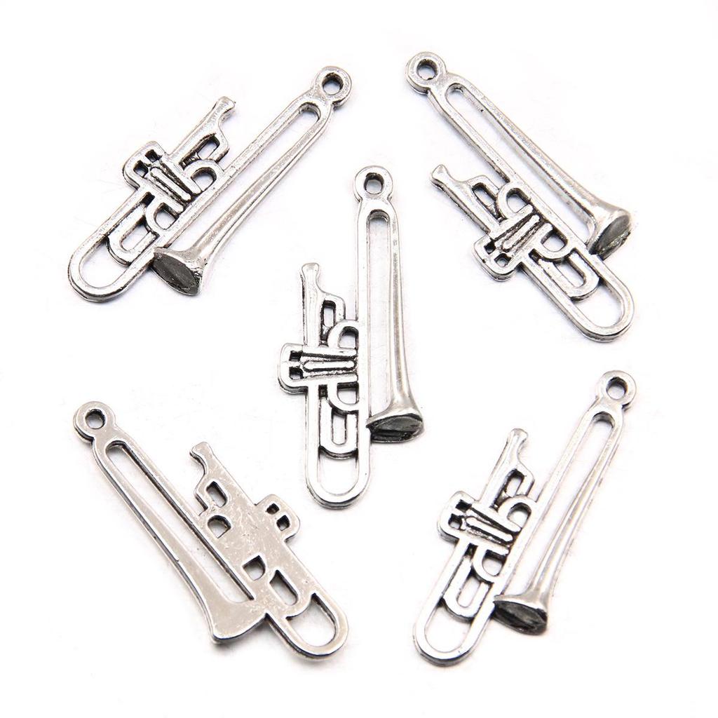 Retro Multi-Instrument Antique Silver Pendant Handmade Necklace Bracelet – Creative Accessories Boutique