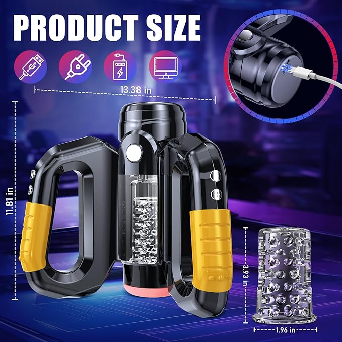 Automatic Male Masturbators Sex Toys for MenMale Stroker with 10 Thrusting & Rotating Modes Male Sex Toys with Live Voice Cell Phone