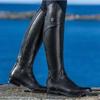 Womens Over-the-Knee Rider Boots Mid Heel Leather Patchwork Non-Slip Fall Winter