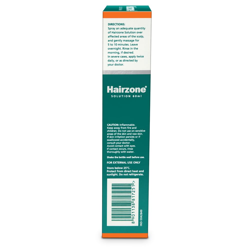 Himalaya Hairzone Solution 60ml Hair Strengthening Anti-Hair Fall Scalp Growth Treatment