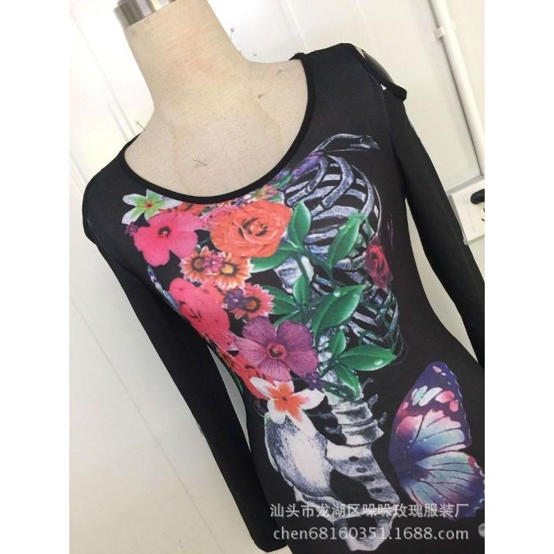 New Halloween Skull Costume Zombie Dress Undead Bar DS Stage Costume Party Dress Up