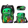 Garten of Bamban Klasse Garten Grund- und Sekundarschüler Rucksack Umhängetasche Federtasche Umhängetasche Dreiteiliges Set
