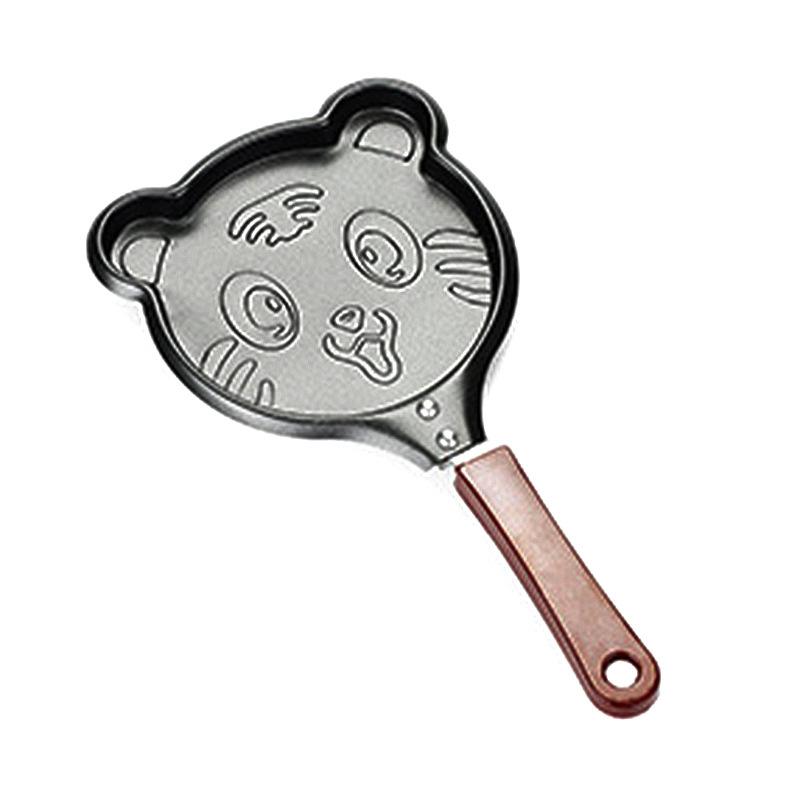 Mini Äggstekpanna Köksartiklar Frukost Kärlekspanna Pannkakspanna Hjärta Omelettpanna Jarhead Utan Lock Gjutjärn Svarta Artiklar