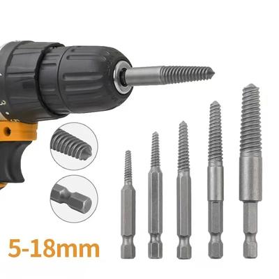 5-10pcs Hexagonal Shank Broken Head Screw Extractor Screw Broken Head Screwdriver for Taking Out Electric Drill Tool Set