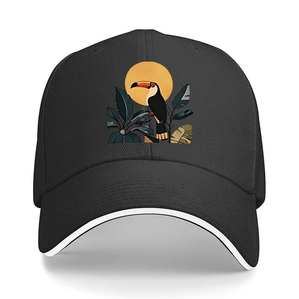 Unisexs Funny Kookaburra Bird Print Adjustable Baseball Cap Outdoor Casual Hat Suitable for Sports Sandwich Baseball Cap