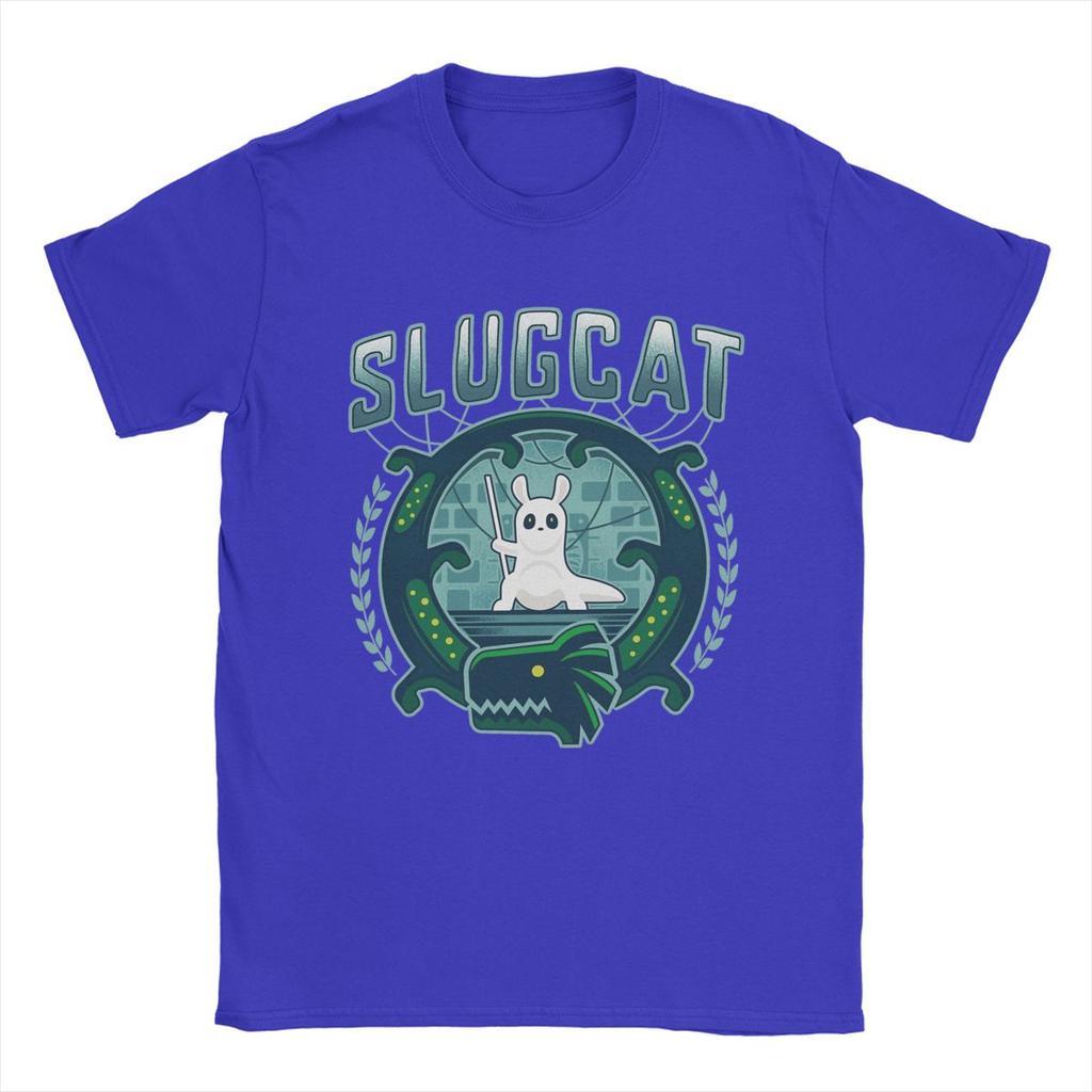 Slugcat Rain World T-shirts för Män Bomull Roliga T-shirts Rund Hals Spel Anime T-shirts Kortärmade Toppar Original