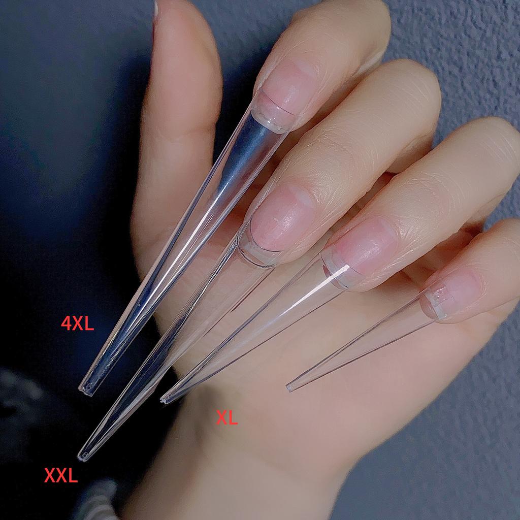 Nail Art Piece Super Long Ghost Tip Nail Plastic Nail Art Piece Tip Nail Bag Extended Ghost Tip Nail