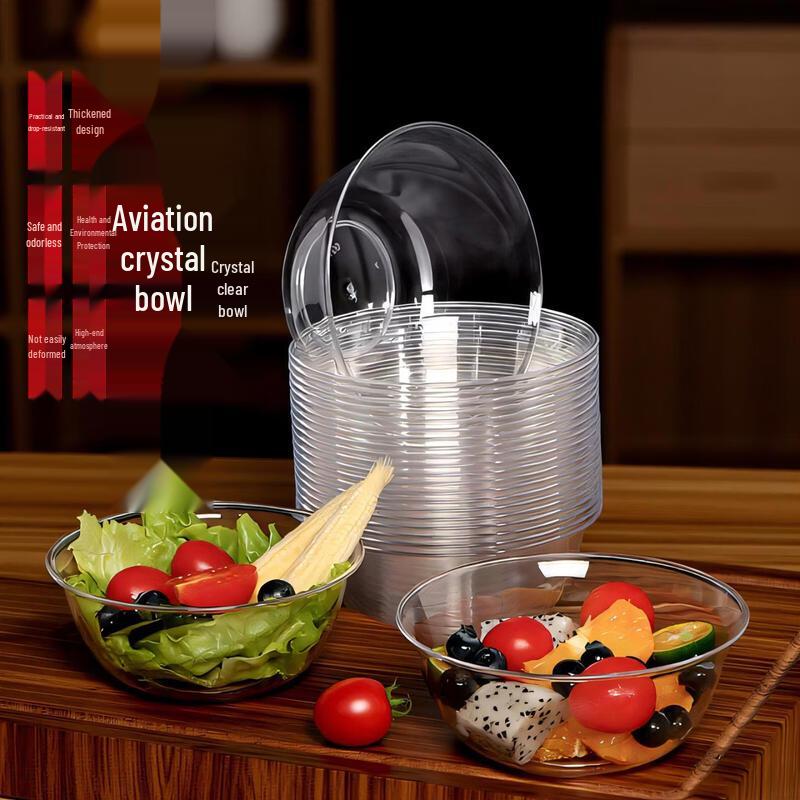 Premium Clear Disposable Plastic Bowls