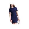New FILA ORIGINALE Short Sleeved Dress Women's Dark Silent Blue DB F51W529313F-DB