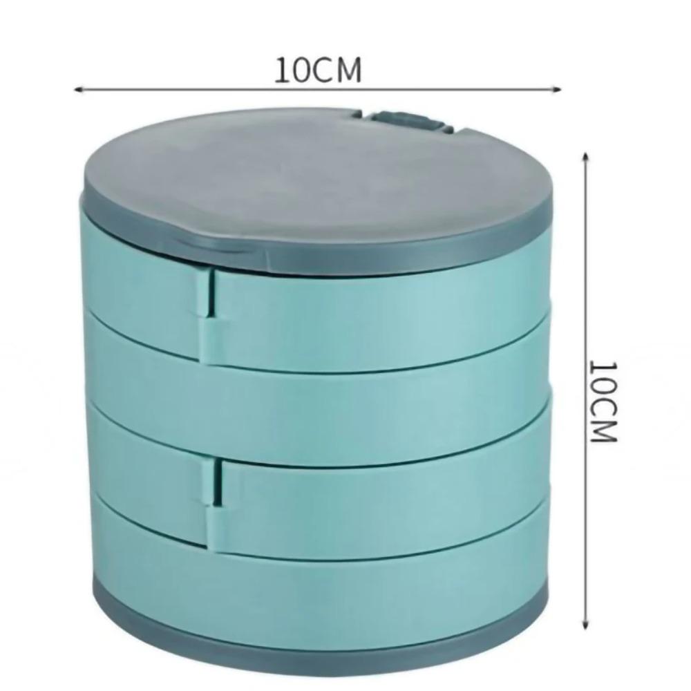 Jewelry Stand Display Tray Jewelry Storage Box Pink Ring Box Multi Layer Rotating Plastic Stand Jewelry Box Rotating Storage Box