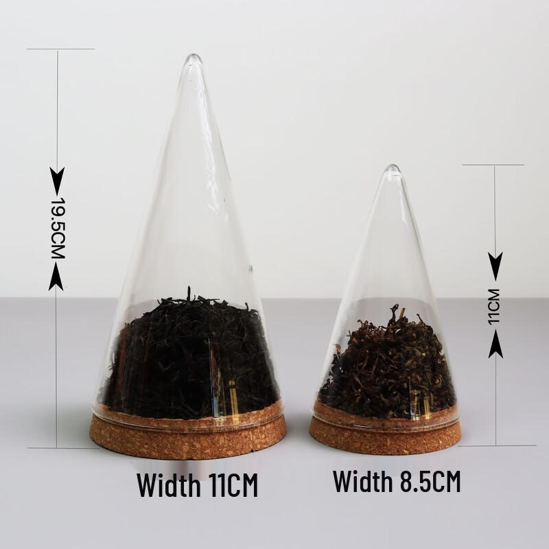 New Chinese Style Borosilicate Glass Tea Canister Set Large & Small Combined Set