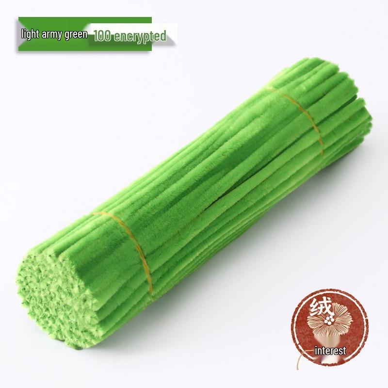Macaron Twist Stick: Encrypted Velvet & Faux Plush Chenille Stems - DIY Mixed Color Craft Pack