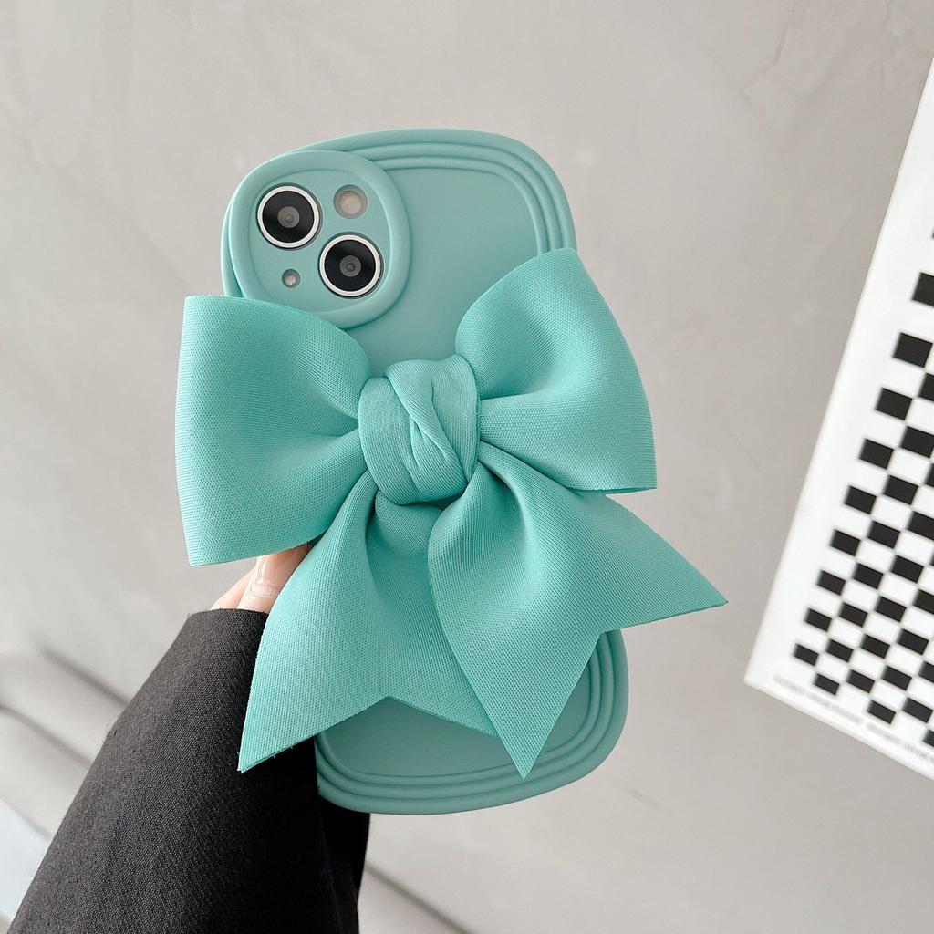 Princess on the run three-dimensional big bow, suitable for iPhone14/13Pro max Apple 12 mobile phone case 15/16