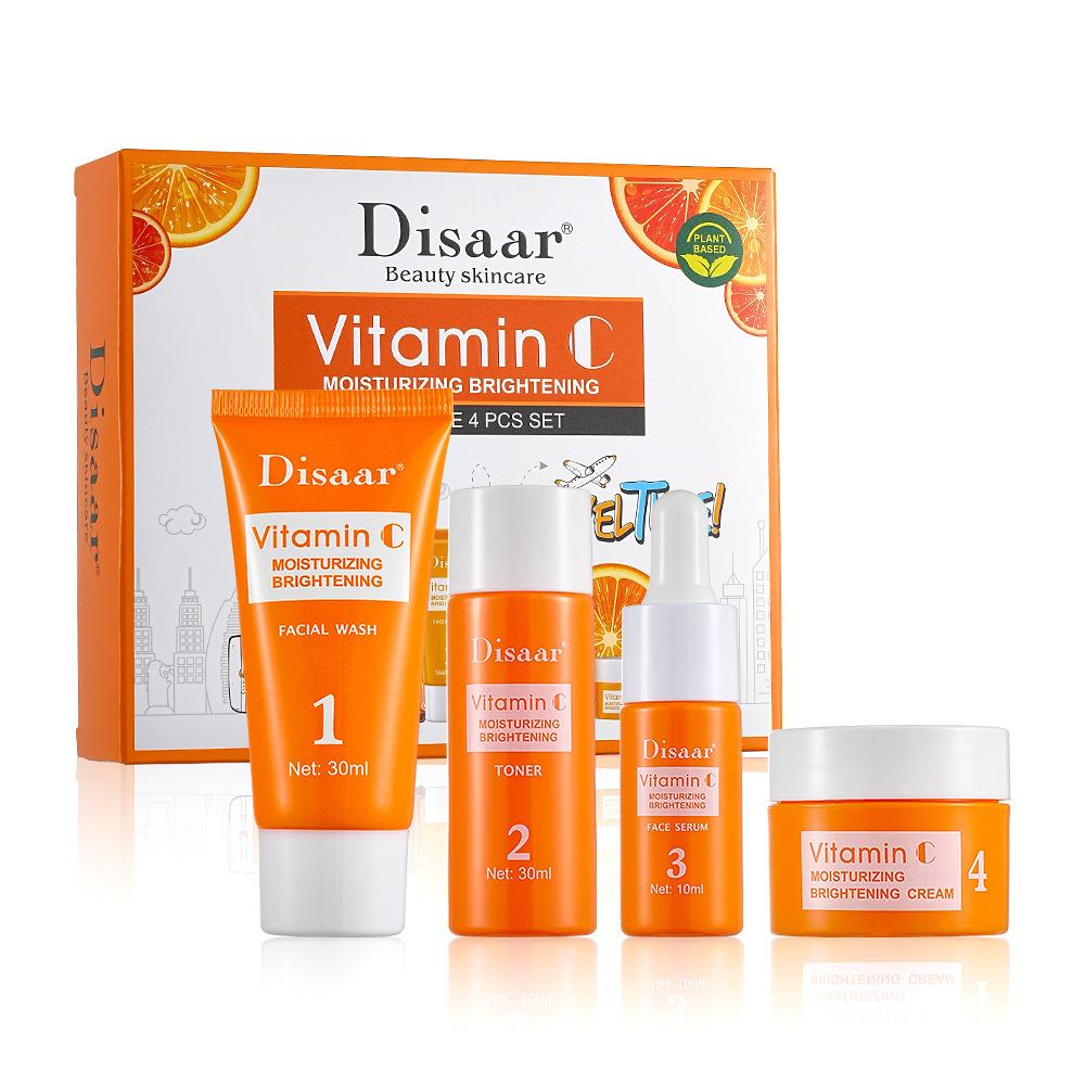 

Disaar VC Brightening Travel Skincare Set Портативный набор образцов Осветляет тон кожи, увлажняет и восстанавливает 01