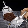 Large Capacity Stainless Steel Ice Cube Shovel Wide Opening French Fry Spatula  Supermarket