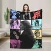 Lady Gaga Stupid Love Album Inspired Soft Plush Throw Blanket Warm Flannel Bedspread Sofa Cover Home Decor