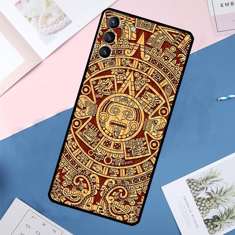 Mayan Calendar Case For Samsung Galaxy S25 Ultra S21 S22 S23 S24 Ultra S9 S10 Plus S20 FE S25 FE Back Cover