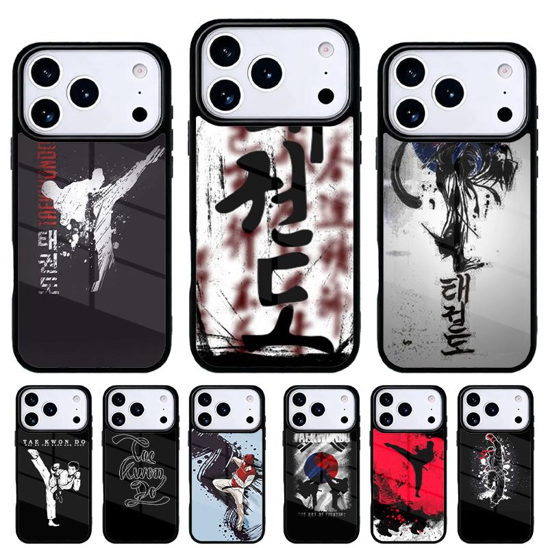 Kungfu Taekwondo Phone Case for iPhone 17 16 15 14 13 Pro Max Back Cover for 12 11 Pro Coque