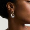18K Gold-Plated Irregular Geometric Earrings with Retained Gold Color