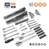 Amazon Basics Mechanic Socket Tool Kit Set with 201 Pieces Case,