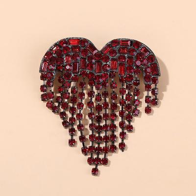 Elegant Tassel Brooch Neckline Pin - High-End Jewelry Corsage