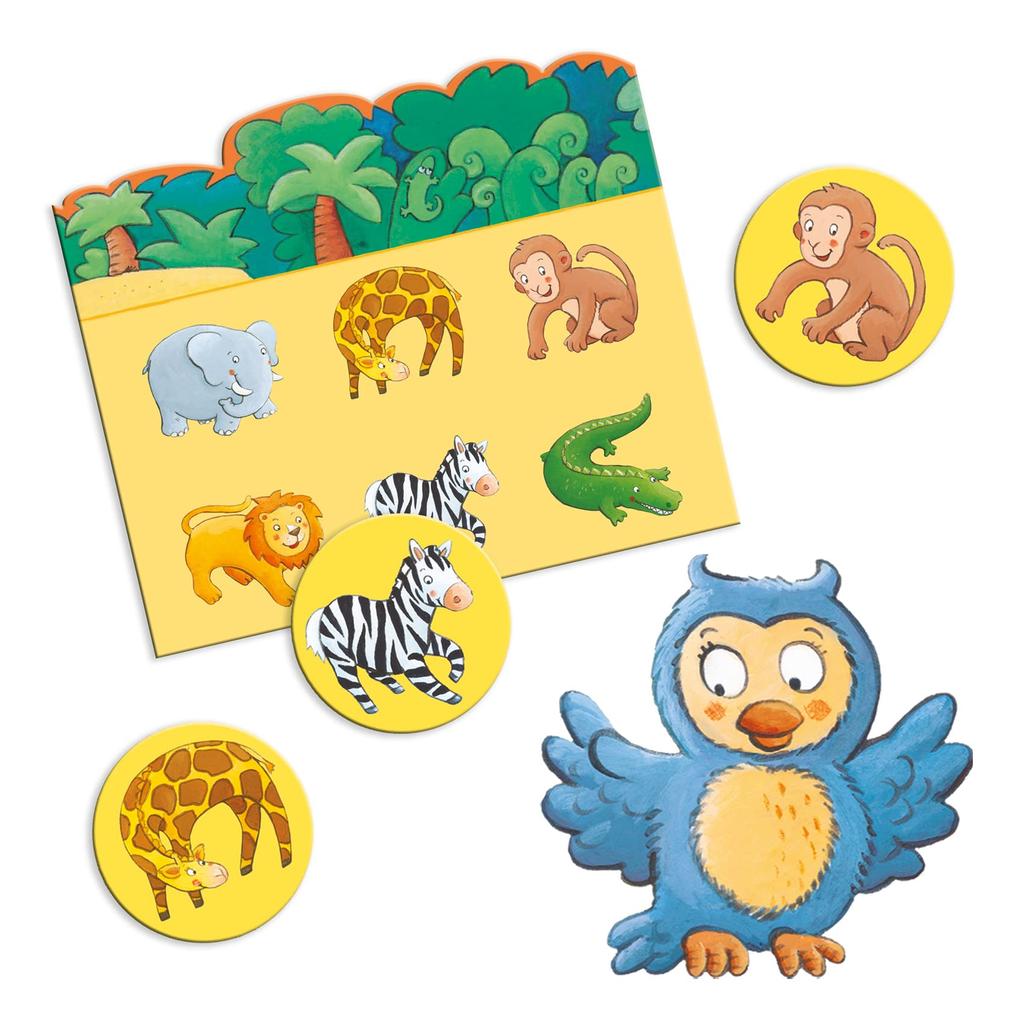 DJECO Jeco Animal Loto Picture Matching Card Game Observation Skills Educational Toy Adult Cute Stylish Montessori Gra Edukacyjna Lotto Zwierzeta 2