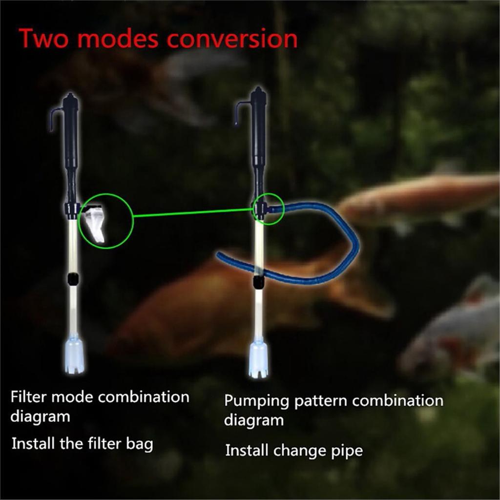 Aquarium Electric Cleaning Vacuum Water Filter Siphon Vacuum Cleaner Fish Tank Water Changer Gravel Cleaner Pump