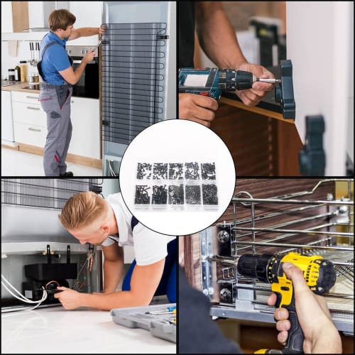 Zmbroll 660pcs M2 Button Head Hex Socket Cap Screws, Fully Threaded Metric Machine Screws, M2x4/6/8/10/12/16/20mm, Mini Screws, 10.9 Grade Alloy Steel