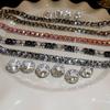 Vintage Crystal Necklace Retro Rhinestone Choker Necklace Necklace Earrings Set  Valentine's Day