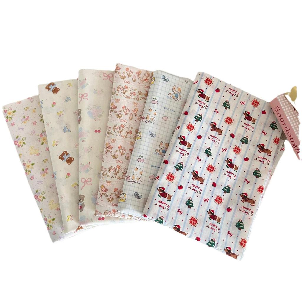 100% Cotton 40s Digital Korean Cartoon Fabric for Children's and Adult Clothing, Homewear, and Luggage