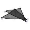 2pcs Reptile Hammock Bearded Dragon Triangular Mesh Hammock with Suction Cups for Iguanas Anoles Geckos SnakesBlack L