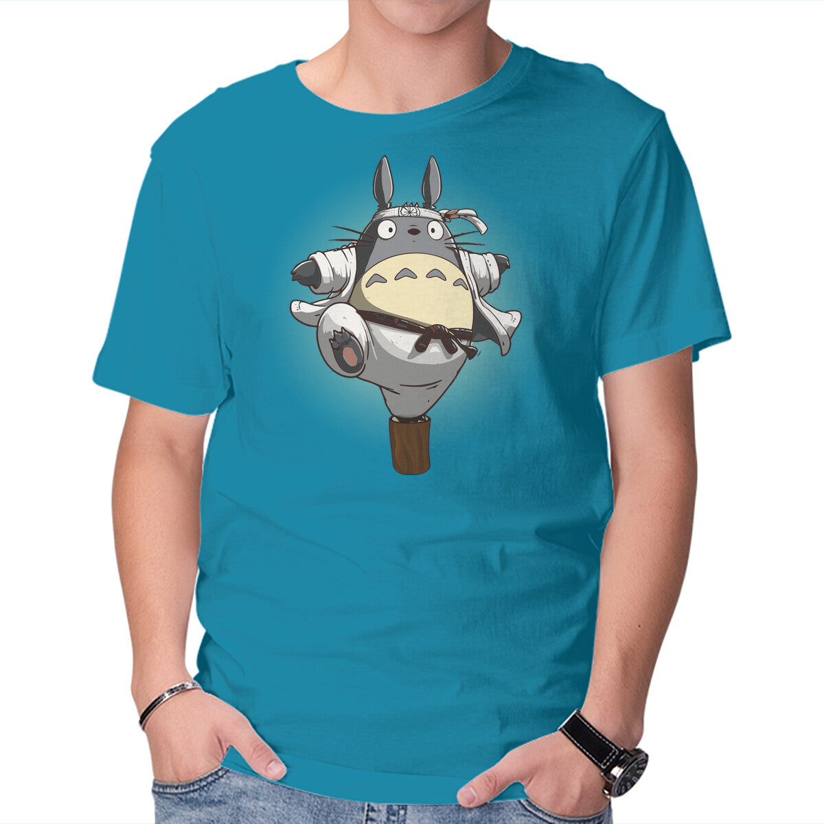 Unisex Crew Neck T-Shirt The Crane Kick Graphic Short Sleeve Casual Tee XL