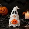 Festival Atmosphere Supplies Halloween Ghost Gnome Figurine, Creative Pumpkin Desk Ornament, 3D Printed Desktop Figurine Ornaments Mini Statue