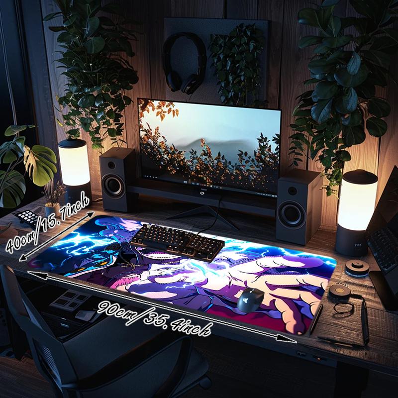 1Pc Electricity Power Battle Gaming Mouse Pad Keyboard Desk Mat Non-slip Rubber Lock Edge Waterproof Computer Mousepad for Office Home Decor Y135