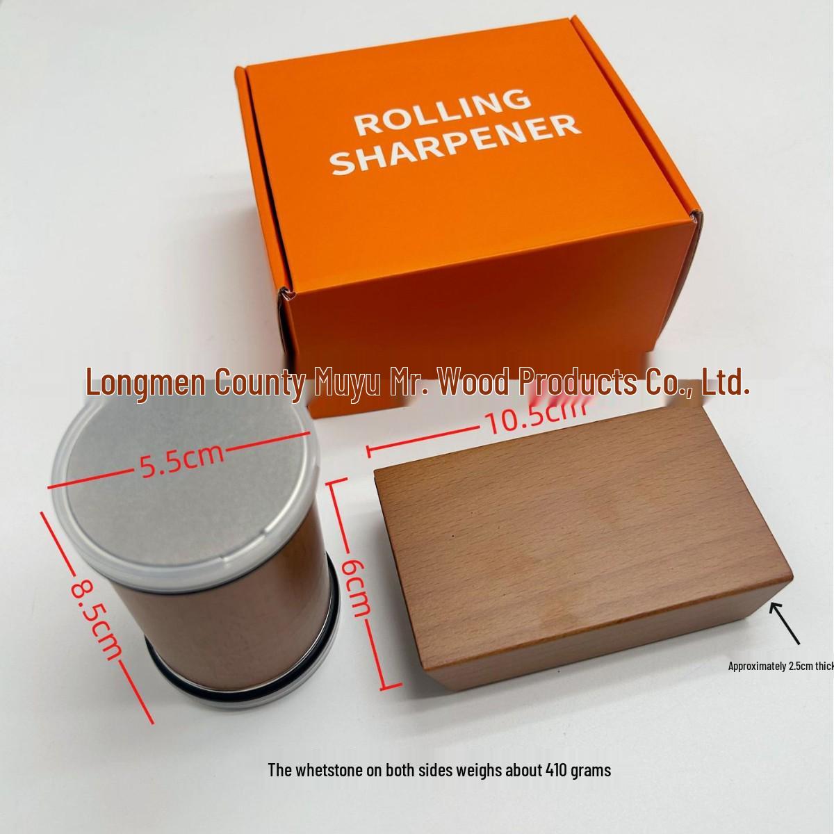 Multifunctional Kitchen Knife Sharpener with Aluminum Alloy Emery Roller Plastic Shaft