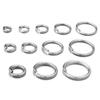 20pcs/lot Multisize Stainless Steel Jump Rings Round Open Ring Split Rings Connectors DIY Keychains Bracelet Jewelry Accessories